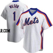 Mookie Wilson Men's New York Mets White Replica Home Cooperstown Collection Jersey