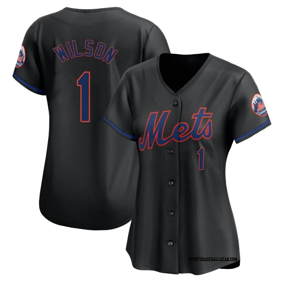 Mookie Wilson Women's New York Mets Black Limited Alternate Jersey