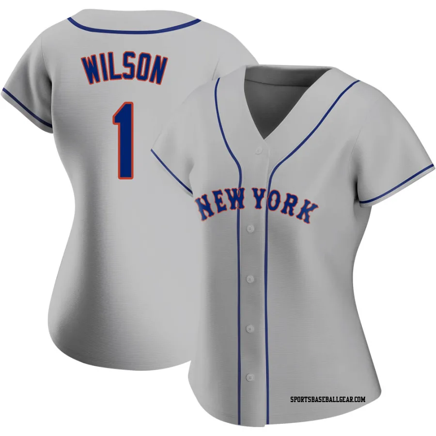 Mookie Wilson Women's New York Mets Gray Replica Road Jersey
