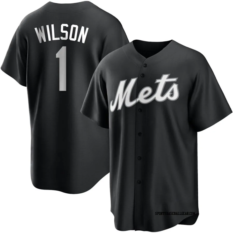 Mookie Wilson Youth New York Mets Black/White Replica Jersey