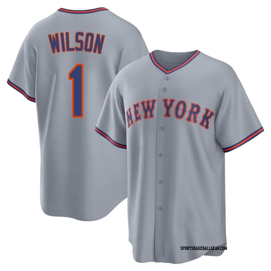 Mookie Wilson Youth New York Mets Gray Replica Away 2.0 Jersey