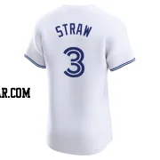 Myles Straw Men's Toronto Blue Jays White Elite Home Jersey