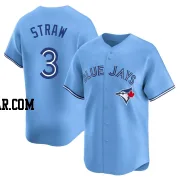 Myles Straw Youth Toronto Blue Jays Blue Limited Powder Alternate Jersey