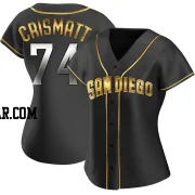 Nabil Crismatt Women's San Diego Padres Black Golden Replica Alternate Jersey
