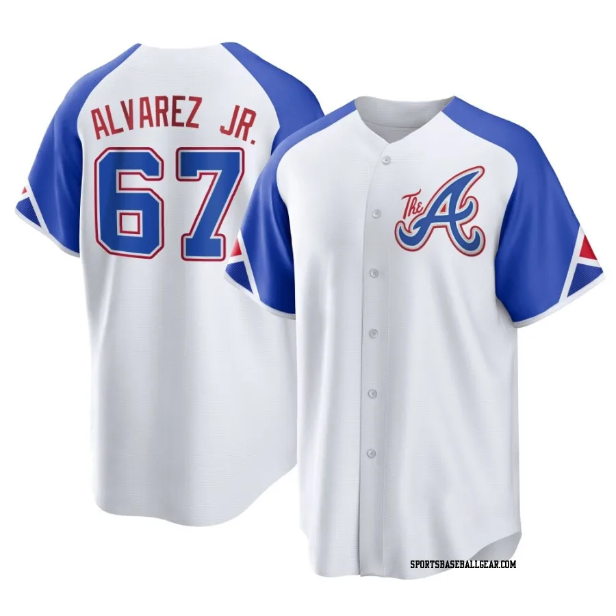 Nacho Alvarez Jr. Men's Atlanta Braves White Replica 2023 City Connect Jersey