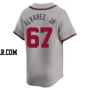 Nacho Alvarez Jr. Youth Atlanta Braves Gray Limited Away Jersey