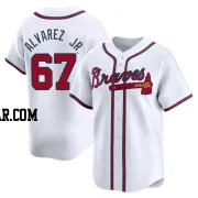 Nacho Alvarez Jr. Youth Atlanta Braves White Limited Home Jersey