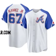 Nacho Alvarez Jr. Youth Atlanta Braves White Replica 2023 City Connect Jersey