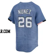 Nasim Nunez Men's Washington Nationals Blue Limited 2025 City Connect Jersey
