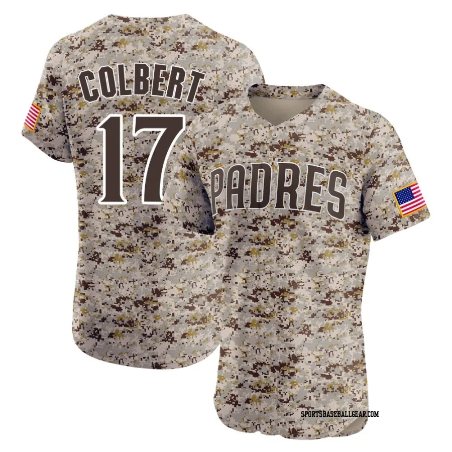 Nate Colbert Men's San Diego Padres Camo Elite Alternate Vapor Premier Jersey