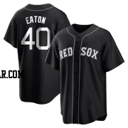 Nate Eaton Men's Boston Red Sox Black/White Replica Jersey