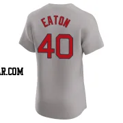 Nate Eaton Men's Boston Red Sox Gray Elite Road Jersey