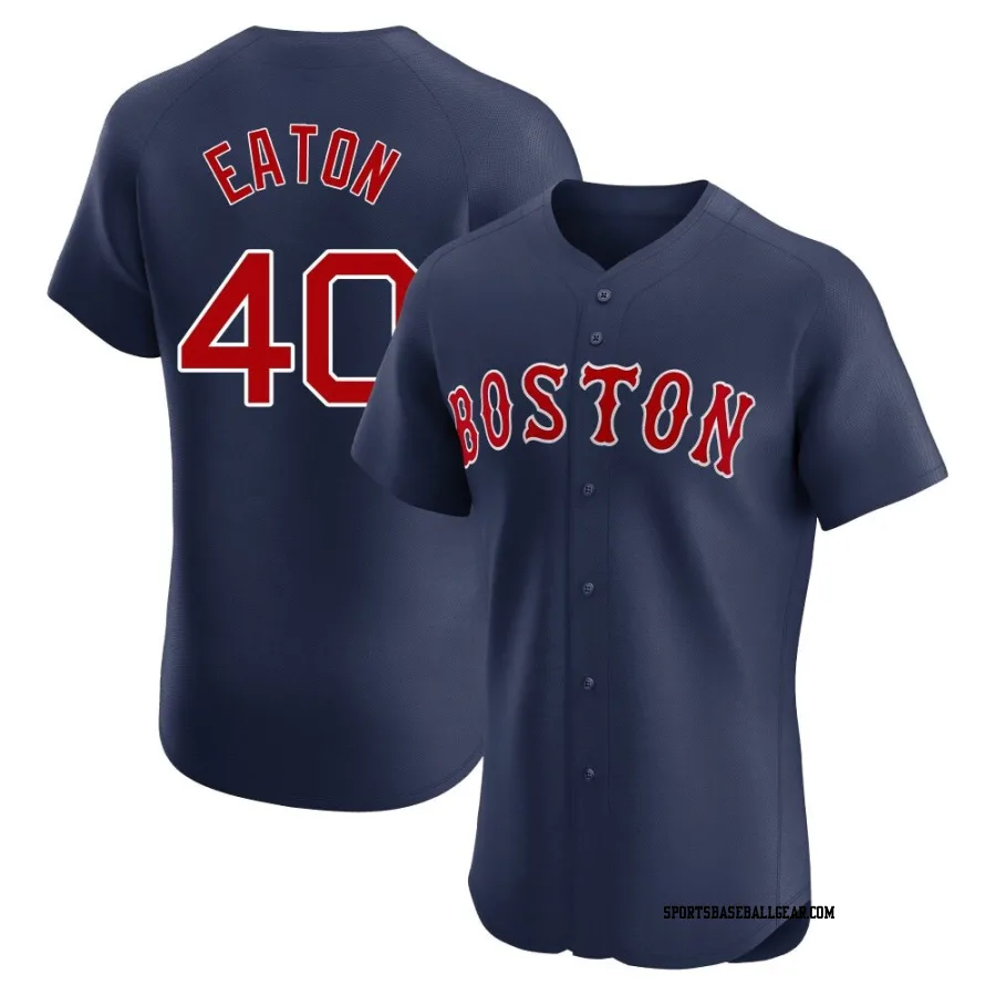 Nate Eaton Men's Boston Red Sox Navy Elite Alternate Jersey