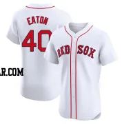 Nate Eaton Men's Boston Red Sox White Elite Home Jersey