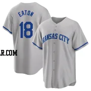 Nate Eaton Men's Kansas City Royals Gray Replica 2022 Road Jersey