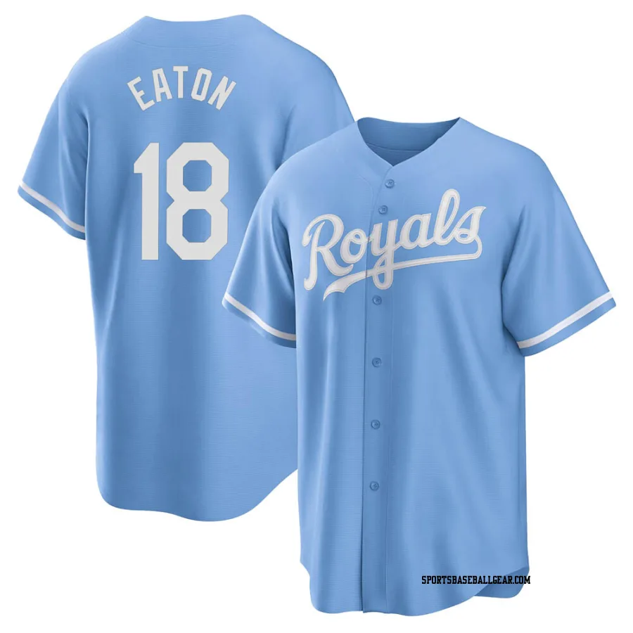 Nate Eaton Men's Kansas City Royals Light Blue Replica 2022 Alternate Jersey