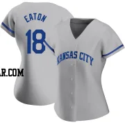 Nate Eaton Women's Kansas City Royals Gray Authentic 2022 Road Jersey
