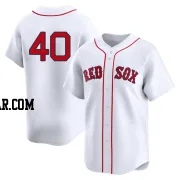 Nate Eaton Youth Boston Red Sox White Limited 2nd Home Jersey