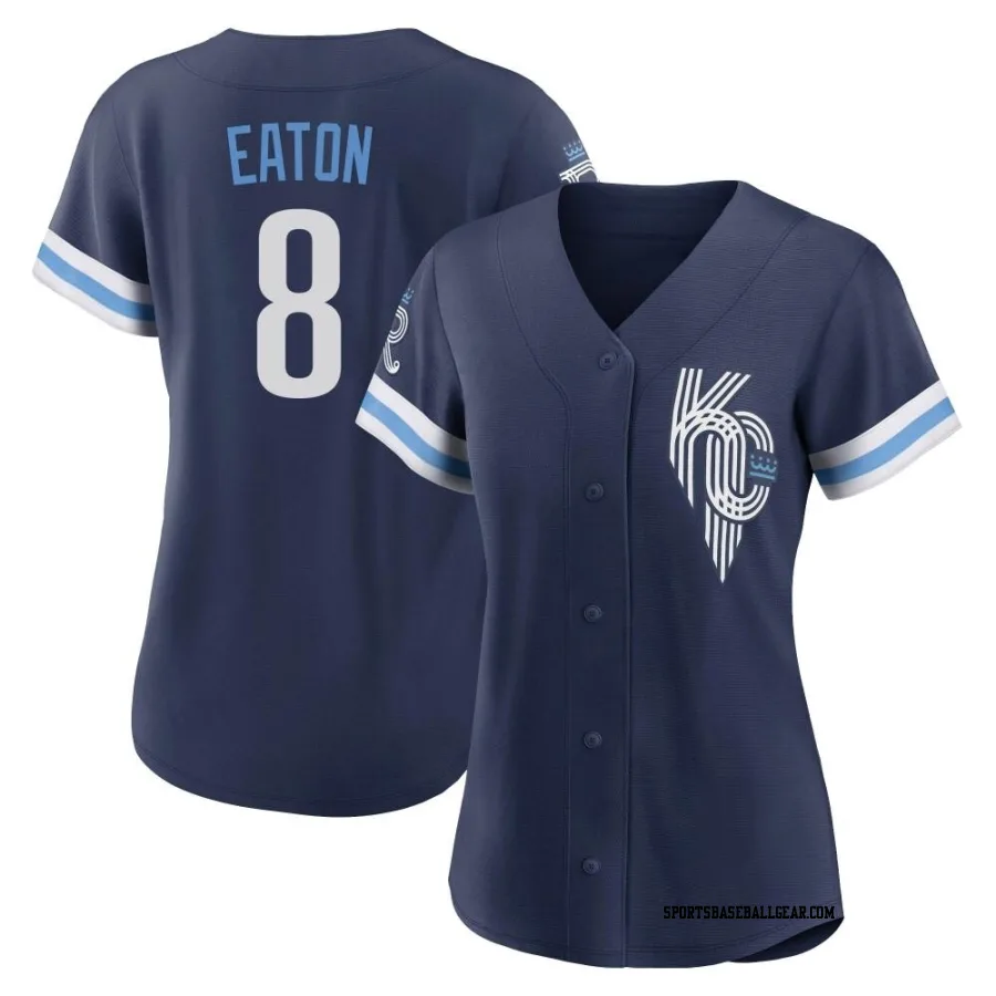Nathan Eaton Women's Kansas City Royals Navy Authentic 2022 City Connect Jersey