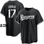 Nathan Eovaldi Men's Texas Rangers White Replica Black 2023 World Series Champions Jersey