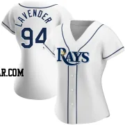Nathan Lavender Women's Tampa Bay Rays White Replica Home Jersey