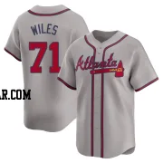 Nathan Wiles Men's Atlanta Braves Gray Limited Away Jersey
