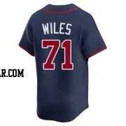 Nathan Wiles Men's Atlanta Braves Navy Limited Alternate Jersey