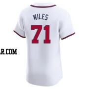 Nathan Wiles Men's Atlanta Braves White Elite Home Jersey