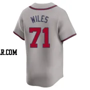 Nathan Wiles Youth Atlanta Braves Gray Limited Away Jersey