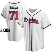 Nathan Wiles Youth Atlanta Braves White Replica Home Jersey