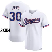 Nathaniel Lowe Men's Texas Rangers Gold Elite White 2024 Collection Jersey