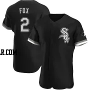 Nellie Fox Men's Chicago White Sox Black Authentic Alternate Jersey