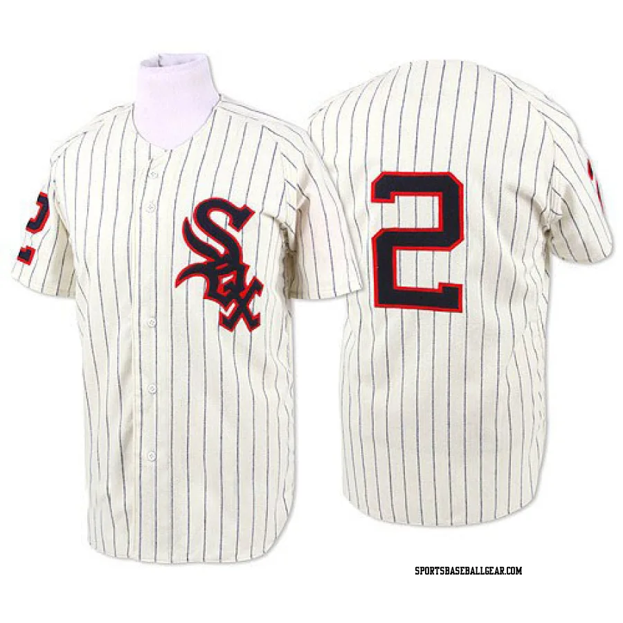 Nellie Fox Men's Chicago White Sox Cream Replica 1959 Throwback Jersey
