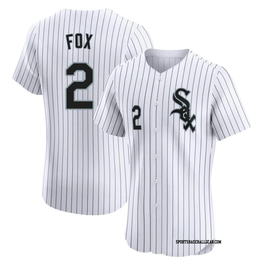 Nellie Fox Men's Chicago White Sox White Elite Home Jersey