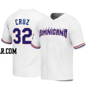 Nelson Cruz Youth Dominican Republic Baseball White Replica 2023 World Baseball Classic Jersey