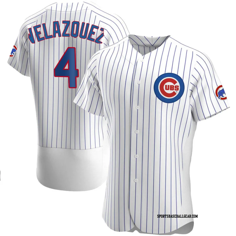 Nelson Velazquez Men's Chicago Cubs White Authentic Home Jersey