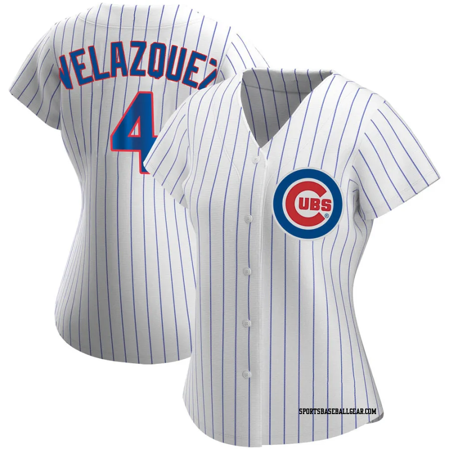 Nelson Velazquez Women's Chicago Cubs White Authentic Home Jersey