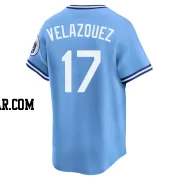 Nelson Velazquez Youth Kansas City Royals Light Blue Limited Throwback Cooperstown Collection Jersey