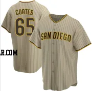 Nestor Cortes Men's San Diego Padres Sand/Brown Replica Alternate Jersey