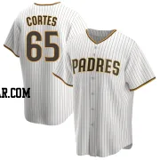 Nestor Cortes Men's San Diego Padres White/Brown Replica Home Jersey
