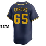 Nestor Cortes Youth Milwaukee Brewers Navy Limited Alternate Jersey