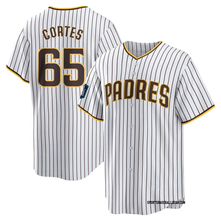 Nestor Cortes Youth San Diego Padres White Replica 2024 World Tour Seoul Series Home Jersey