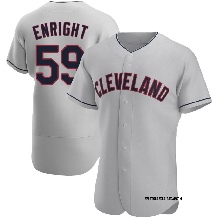 Nic Enright Men's Cleveland Guardians Gray Authentic Road Jersey