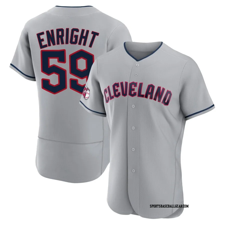 Nic Enright Men's Cleveland Guardians Gray Authentic Road Jersey