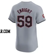 Nic Enright Men's Cleveland Guardians Gray Elite Road Jersey