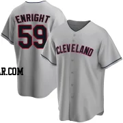 Nic Enright Men's Cleveland Guardians Gray Replica Road Jersey