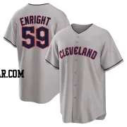 Nic Enright Men's Cleveland Guardians Gray Replica Road Jersey
