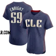 Nic Enright Men's Cleveland Guardians Navy Elite 2024 City Connect Jersey
