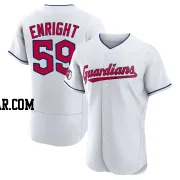 Nic Enright Men's Cleveland Guardians White Authentic Home Jersey