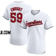 Nic Enright Men's Cleveland Guardians White Elite Home Jersey